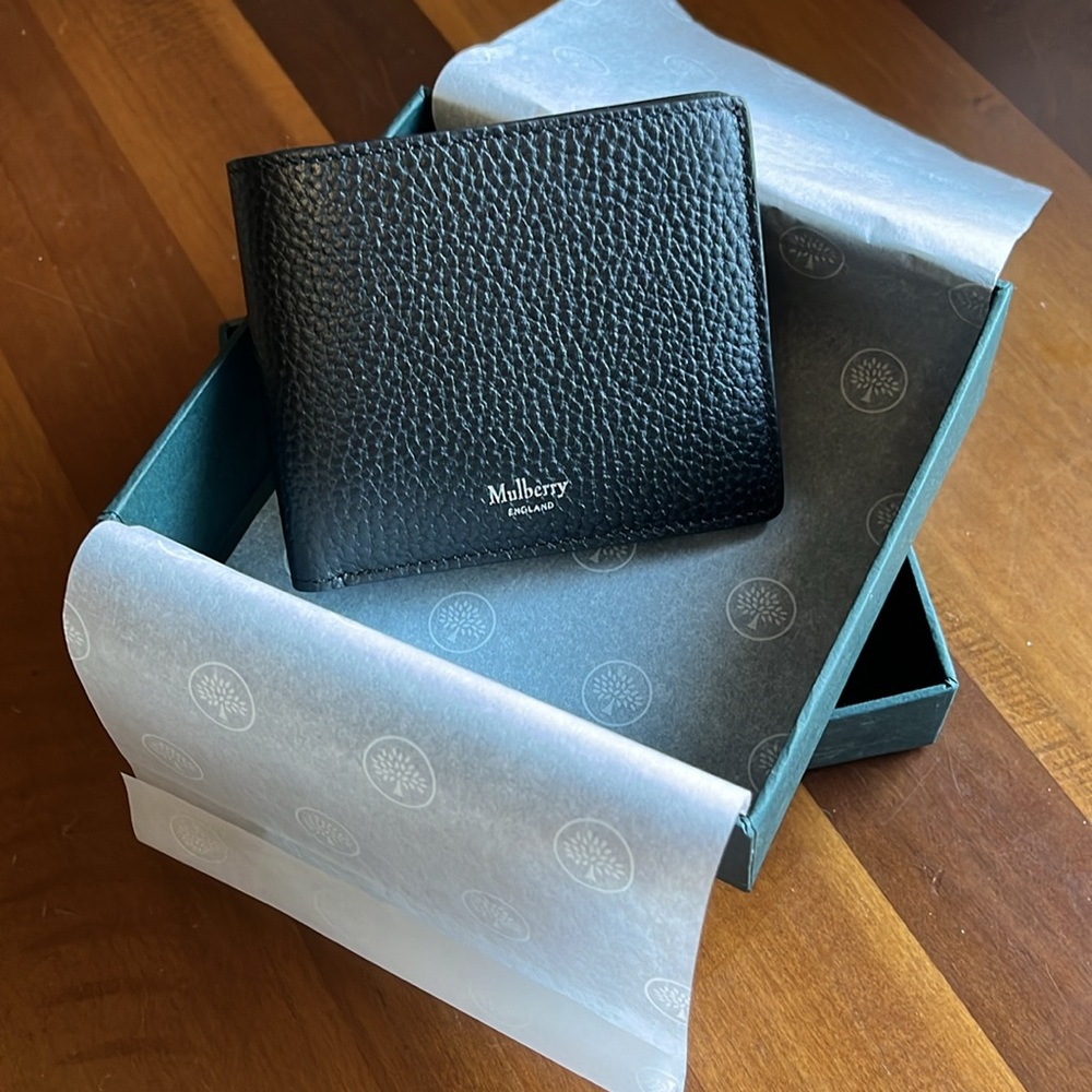 Mulberry Dark Teal Bag with Black Ribbon